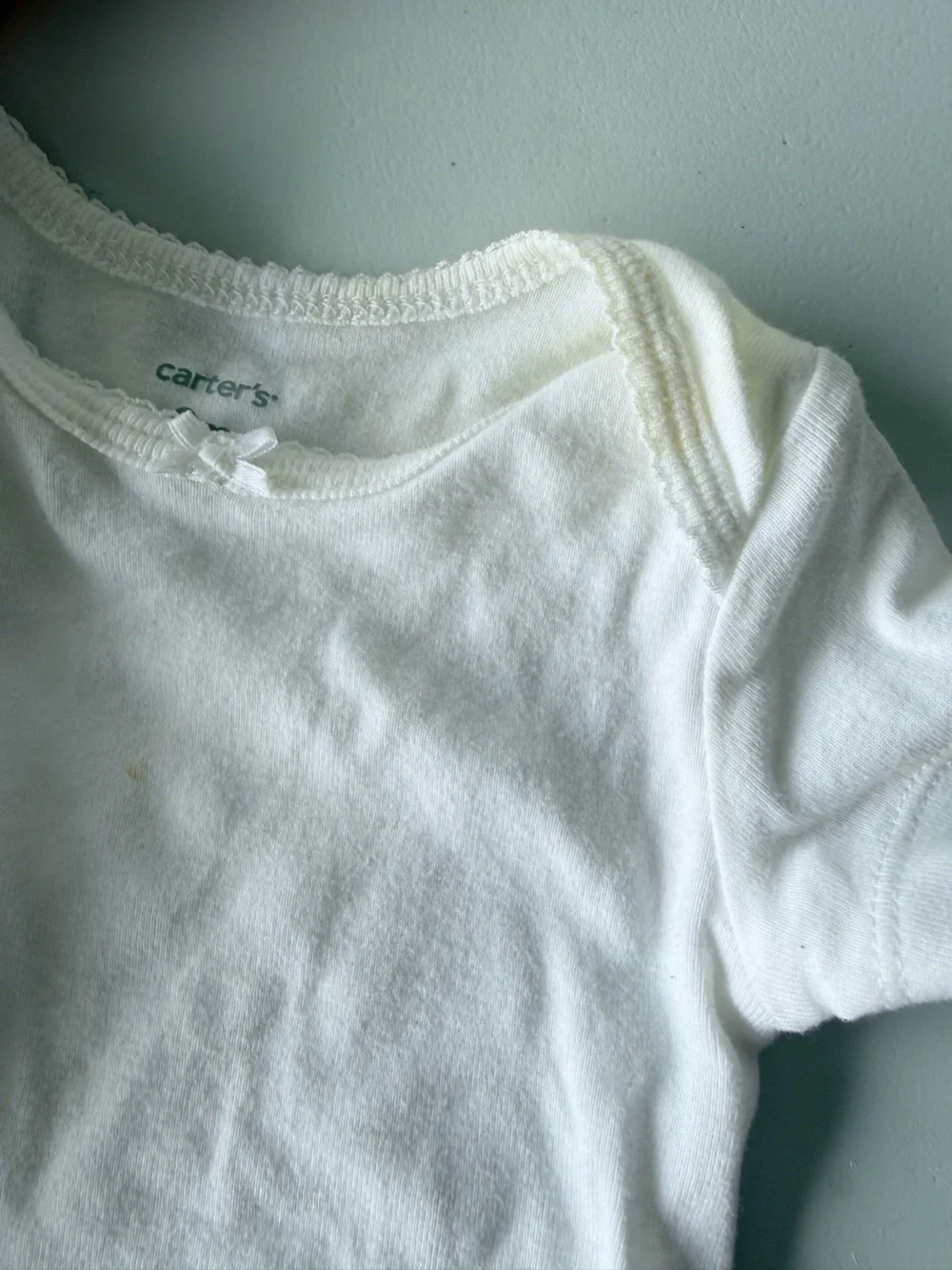 Pink and White Short-Sleeve Baby One-Piece Bodysuits